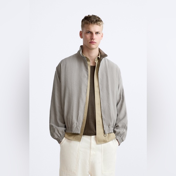 NWT Zara modal blend jacket men's, Size S-M - Picture 5 of 8